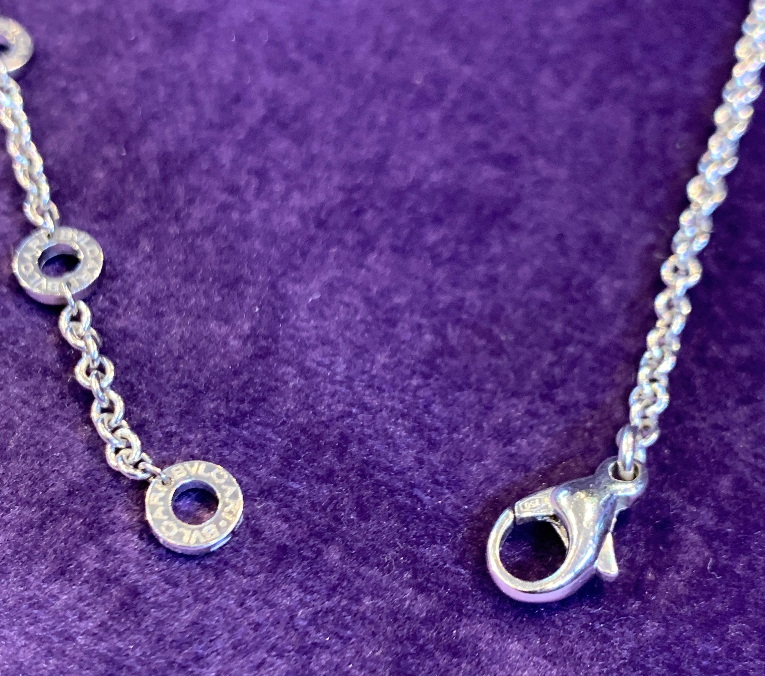 Bvlgari White Gold Cicladi Pendant Necklace 2