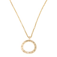 Bvlgari White Gold Cotton Small Pendant Necklace