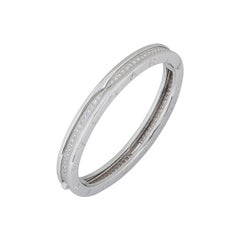 Bvlgari White Gold Diamond B.Zero1 Bangle