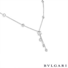 Bvlgari White Gold Diamond B.Zero1 Necklace