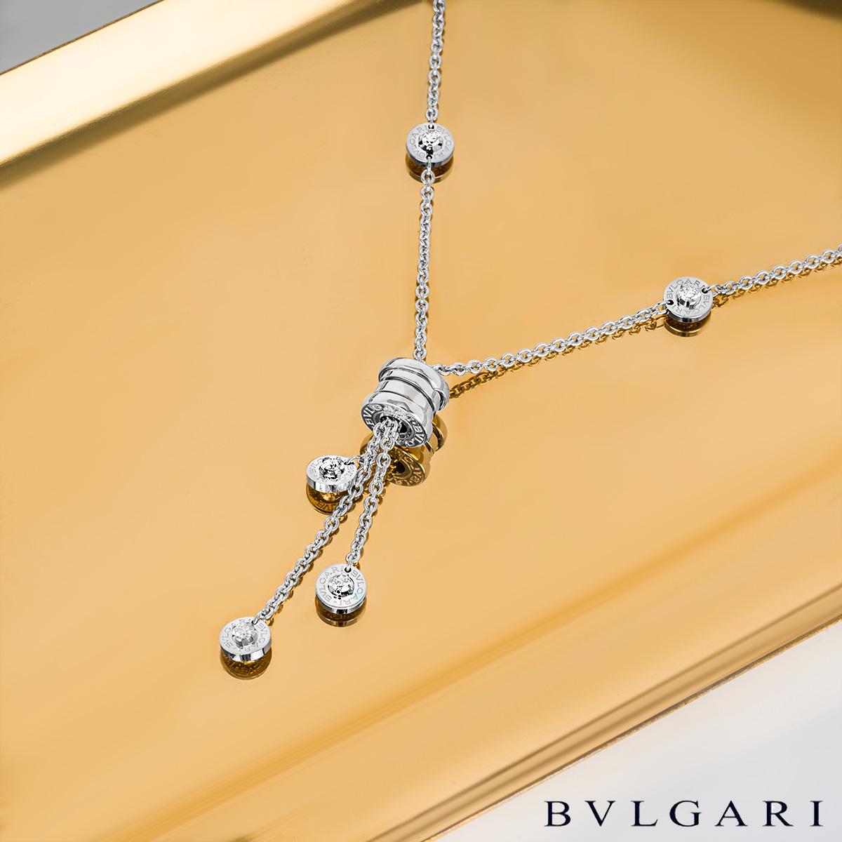 Bvlgari White Gold Diamond B.Zero1 Necklace 3