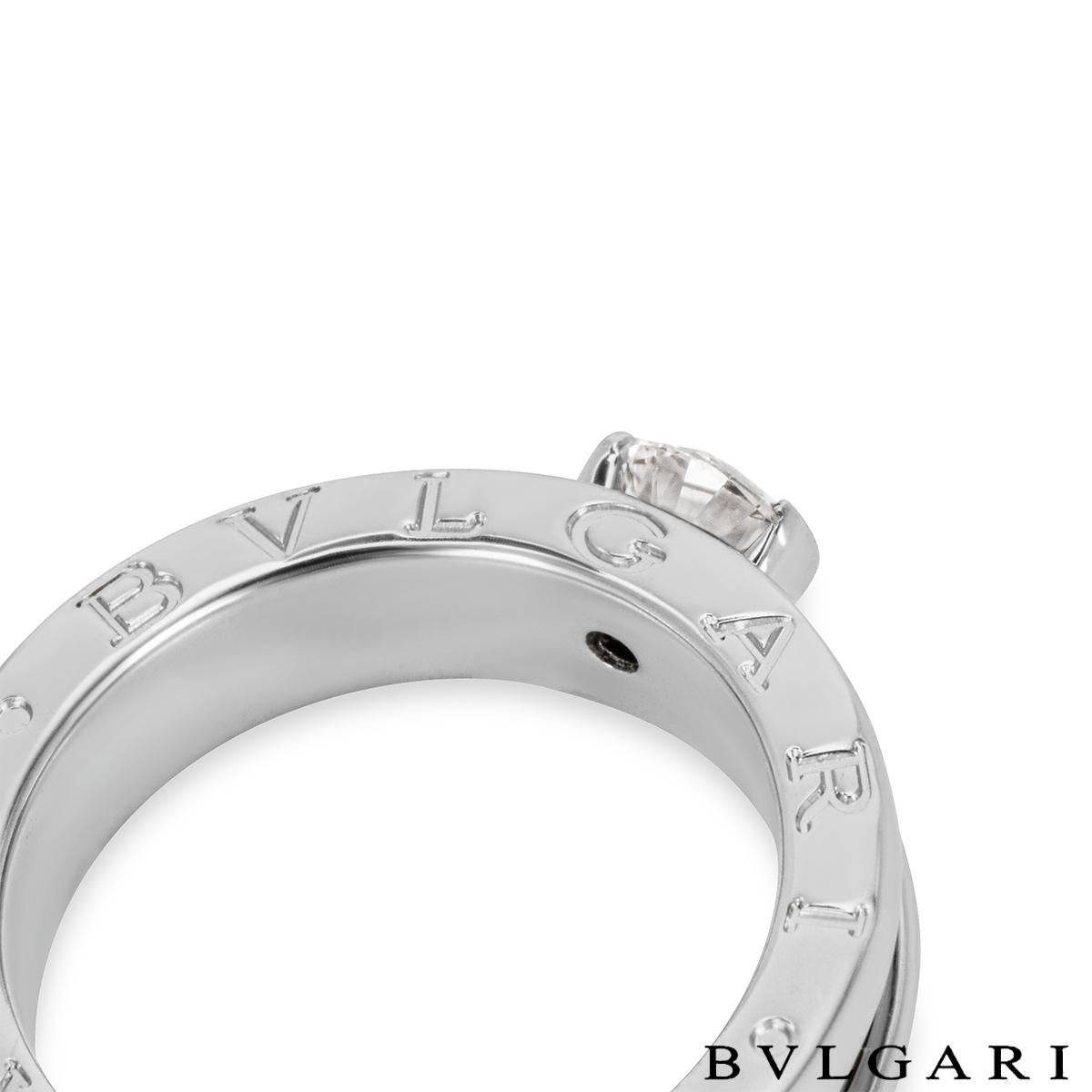 Bvlgari White Gold Diamond B.Zero1 Ring 0.35ct F IF GIA Certified For Sale at 1stDibs bvlgari wedding ring bvlgari silver ring with diamonds bvlgari promise ring