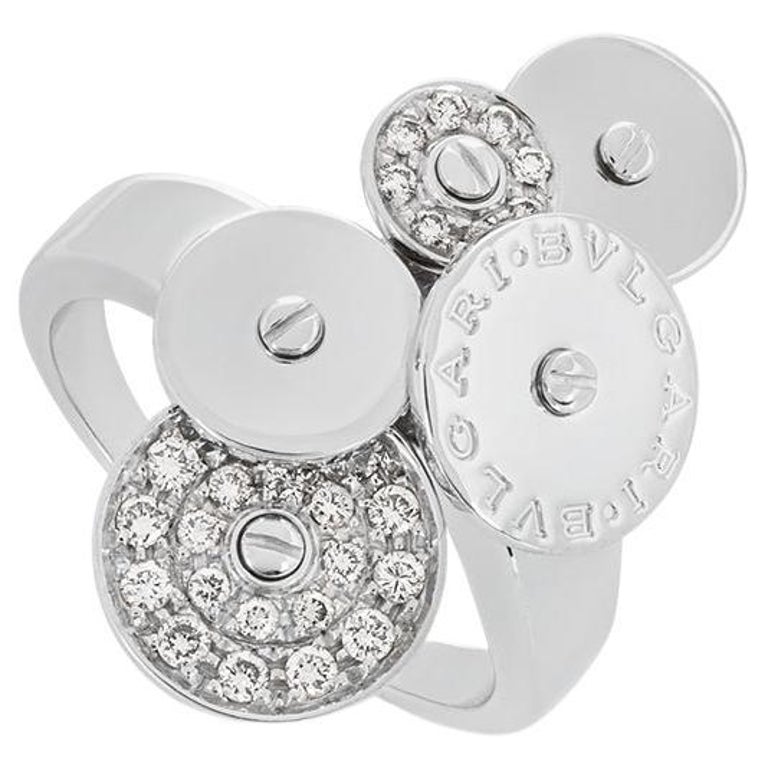 Bvlgari White Gold Diamond Cicladi Ring