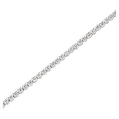 Bvlgari White Gold Diamond Corona Bracelet 4.62ct