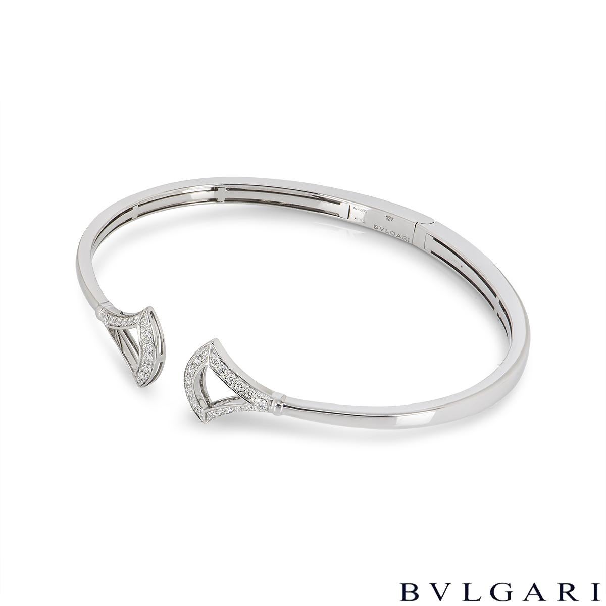 Bvlgari Bracelet « Divas' Dream » en or blanc et diamants 355625 Excellent état - En vente à London, GB