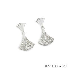 Bvlgari White Gold Diamond Divas Dream Earrings 0.94ct 351100