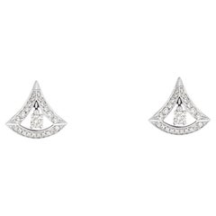 Bvlgari White Gold Diamond Divas' Dream Earrings 354049