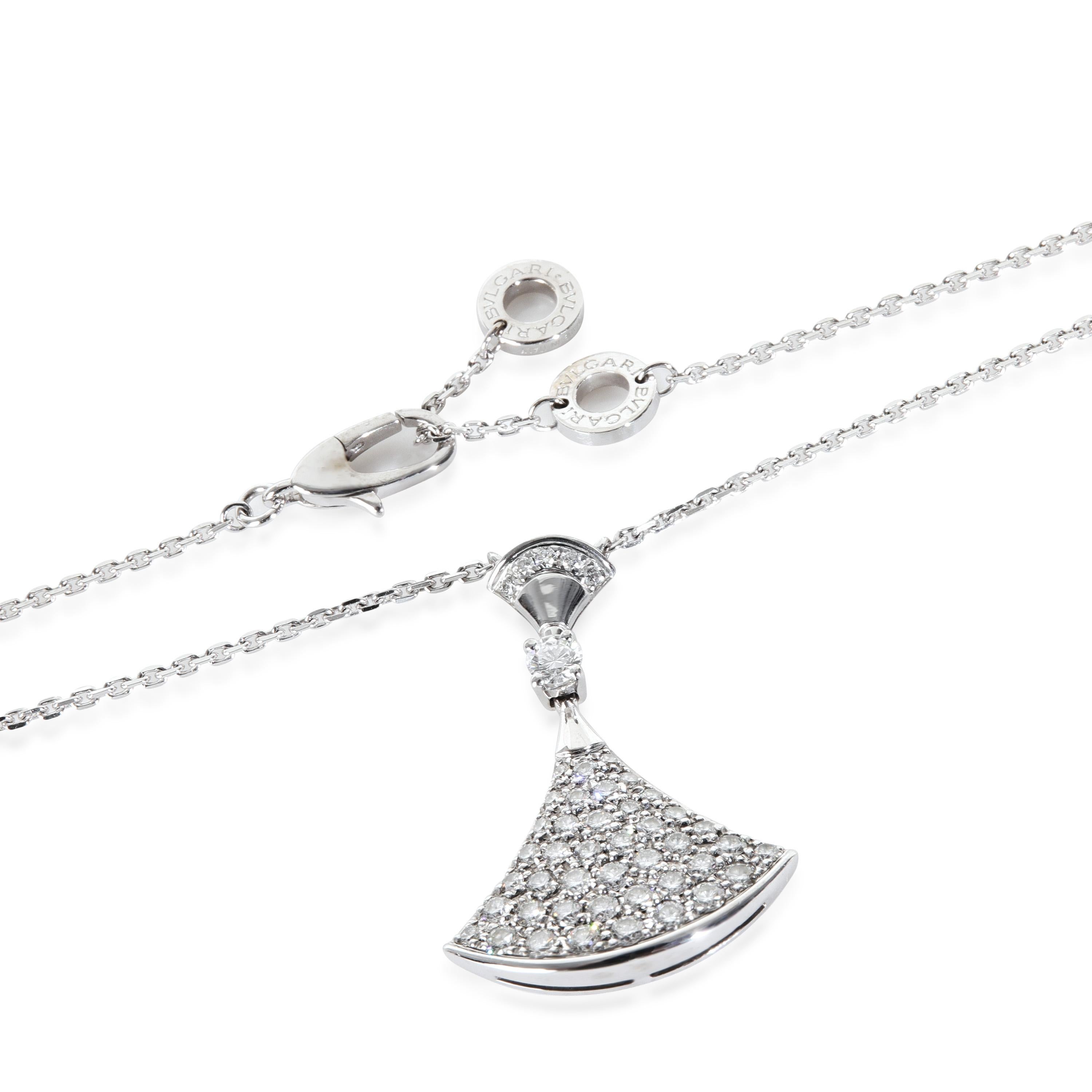 Ciondolo Diva's Dream con diamanti in oro bianco BVLGARI In condizioni ottime in vendita a New York, NY