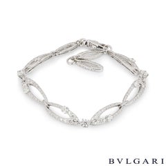 Bvlgari Bracciale Elisia in oro bianco con diamanti da 3,10 carati