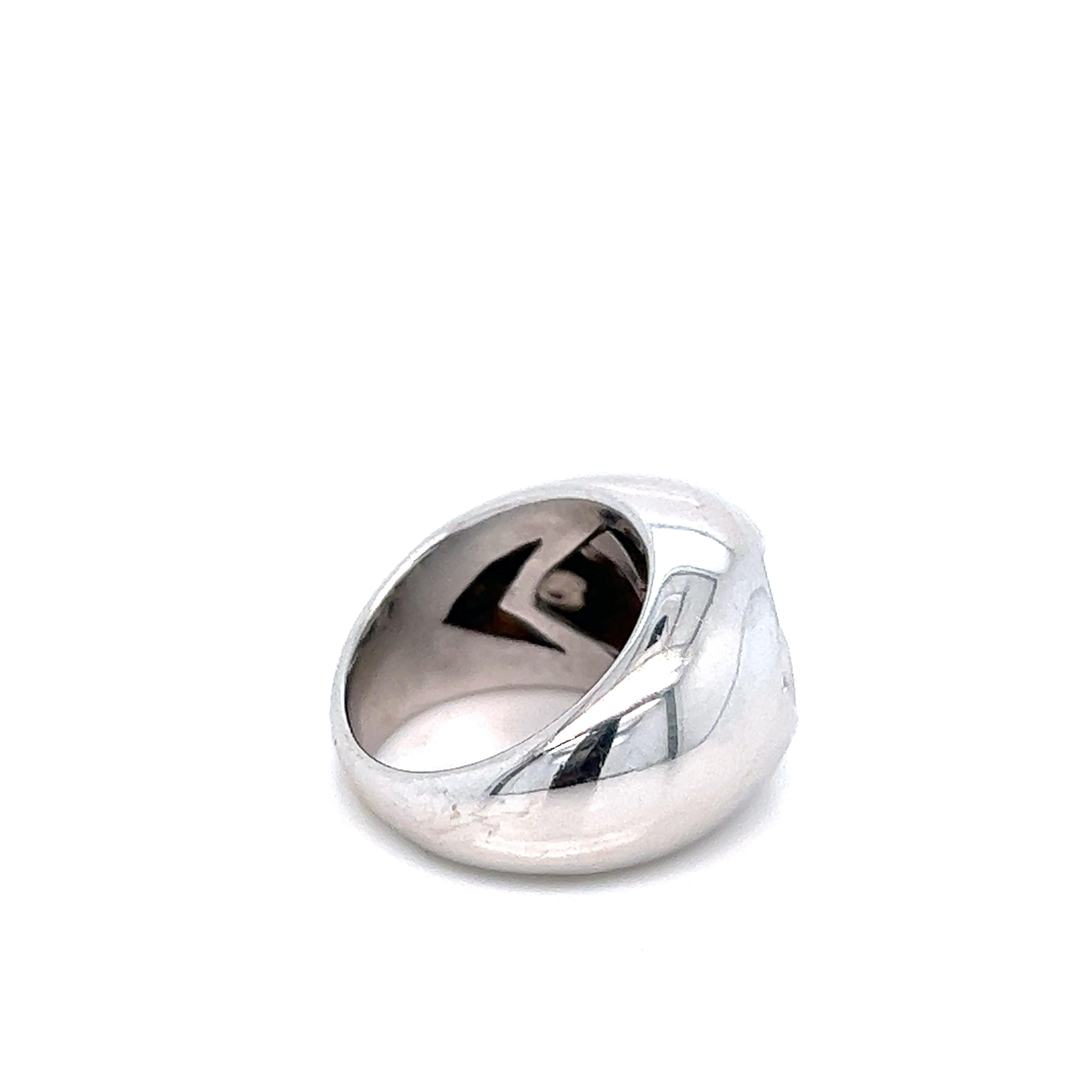 Women's Bvlgari White Gold Diamond Ring For Sale