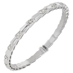 Bvlgari, bracelet Viper Serpenti en or blanc et diamants