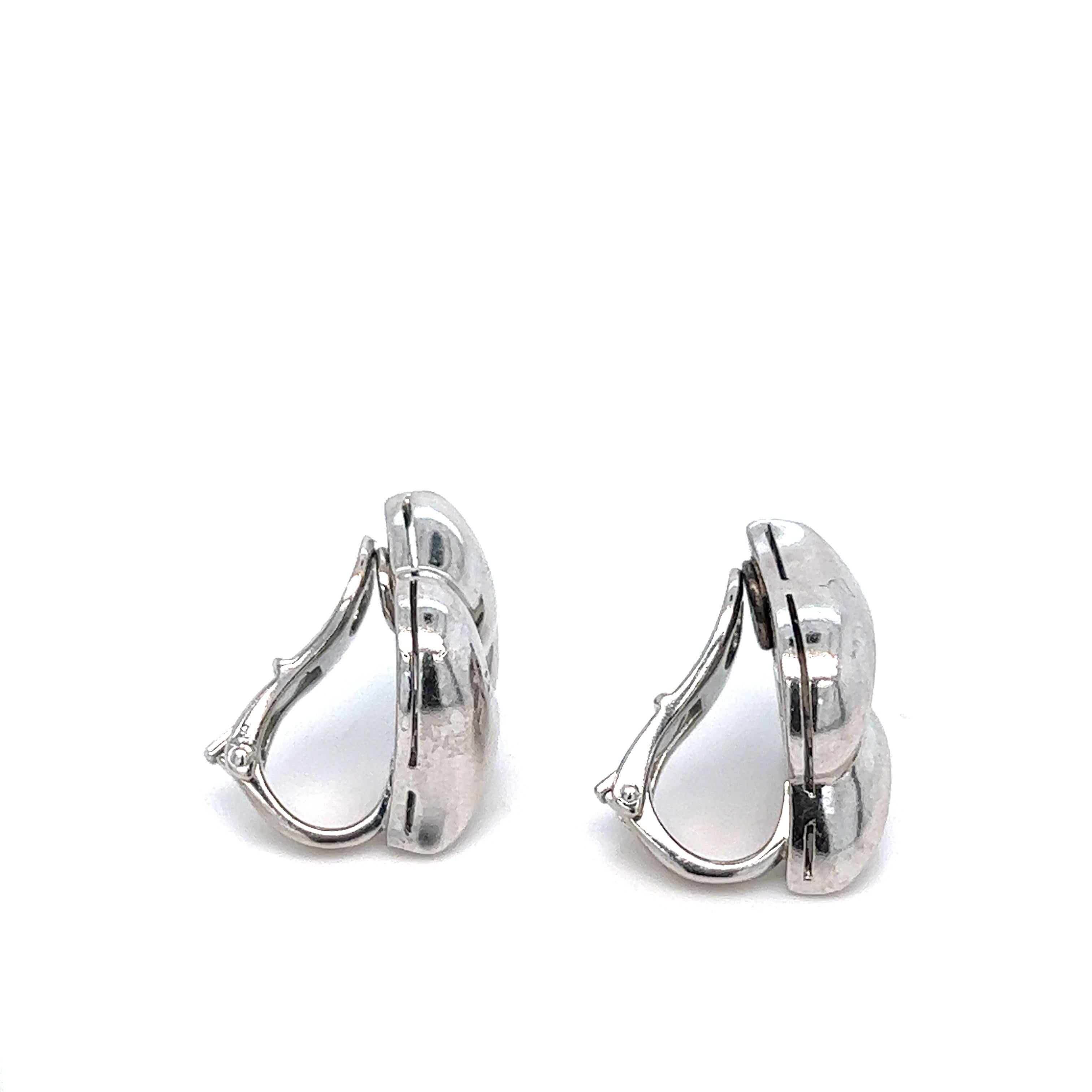 Bvlgari White Gold Ear Clips For Sale 1