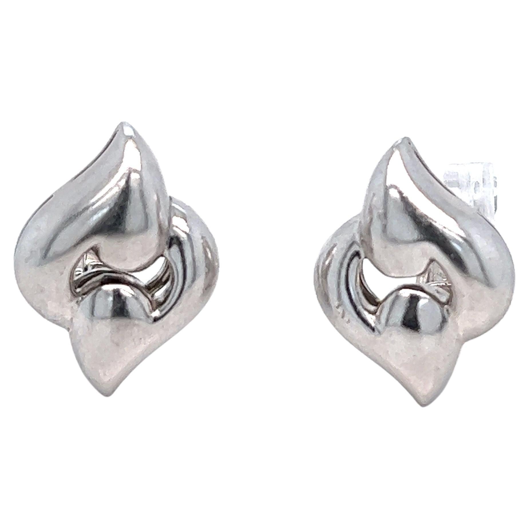 Bvlgari White Gold Ear Clips For Sale