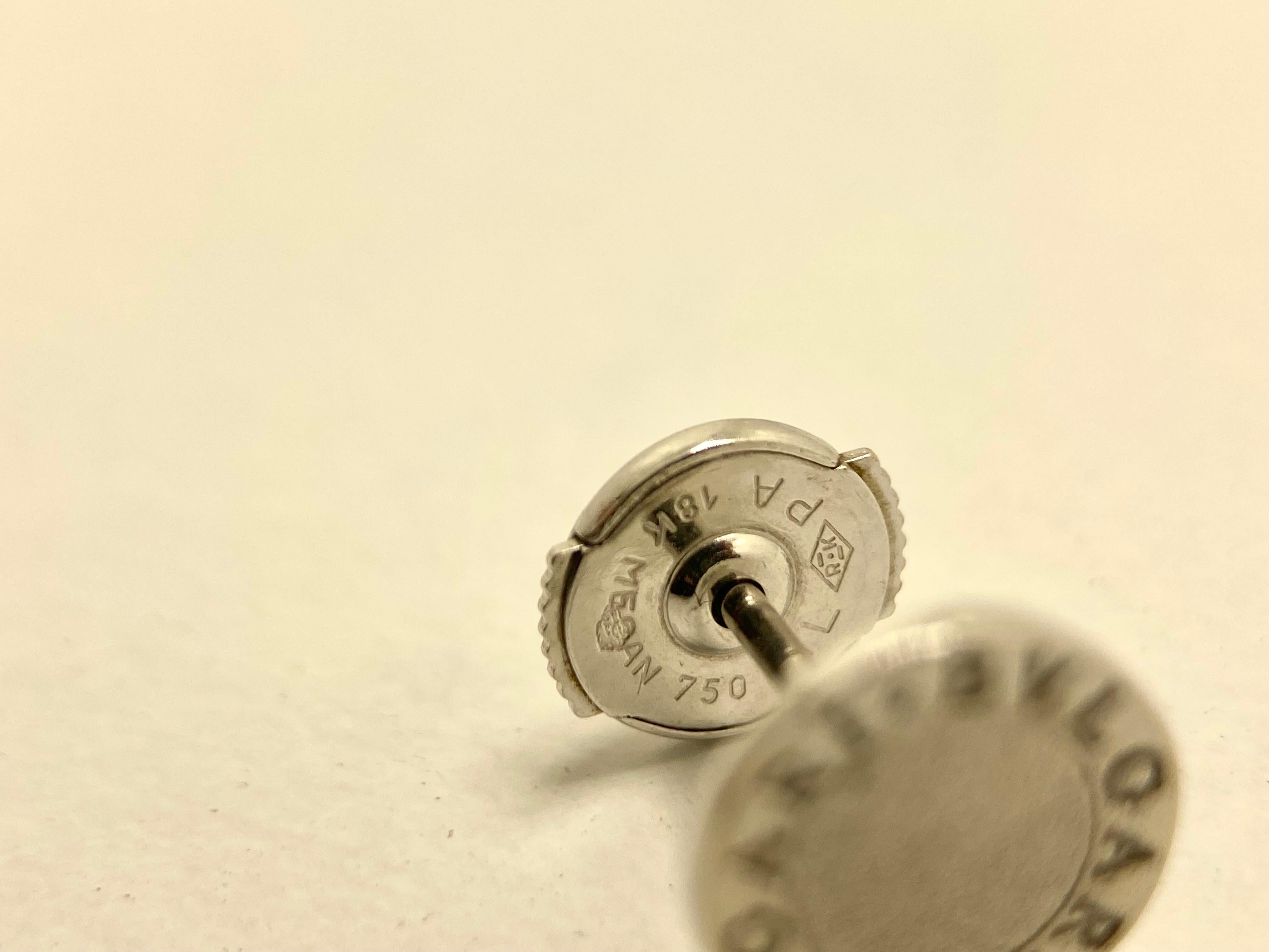 Artisan Bvlgari Boucles d'oreilles en or blanc - 18K, 3.20g en vente