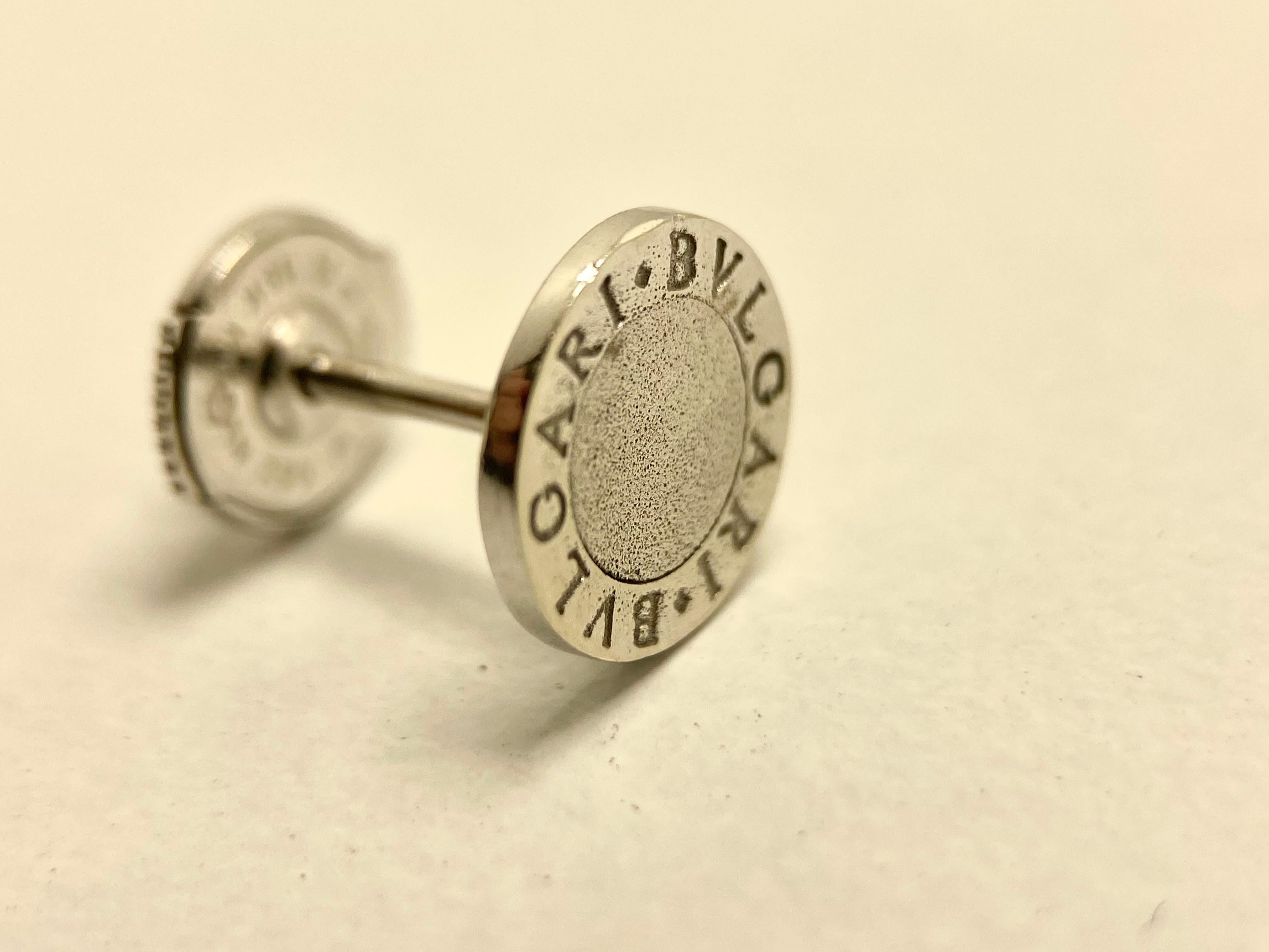 Bvlgari Boucles d'oreilles en or blanc - 18K, 3.20g Neuf - En vente à Roma, IT