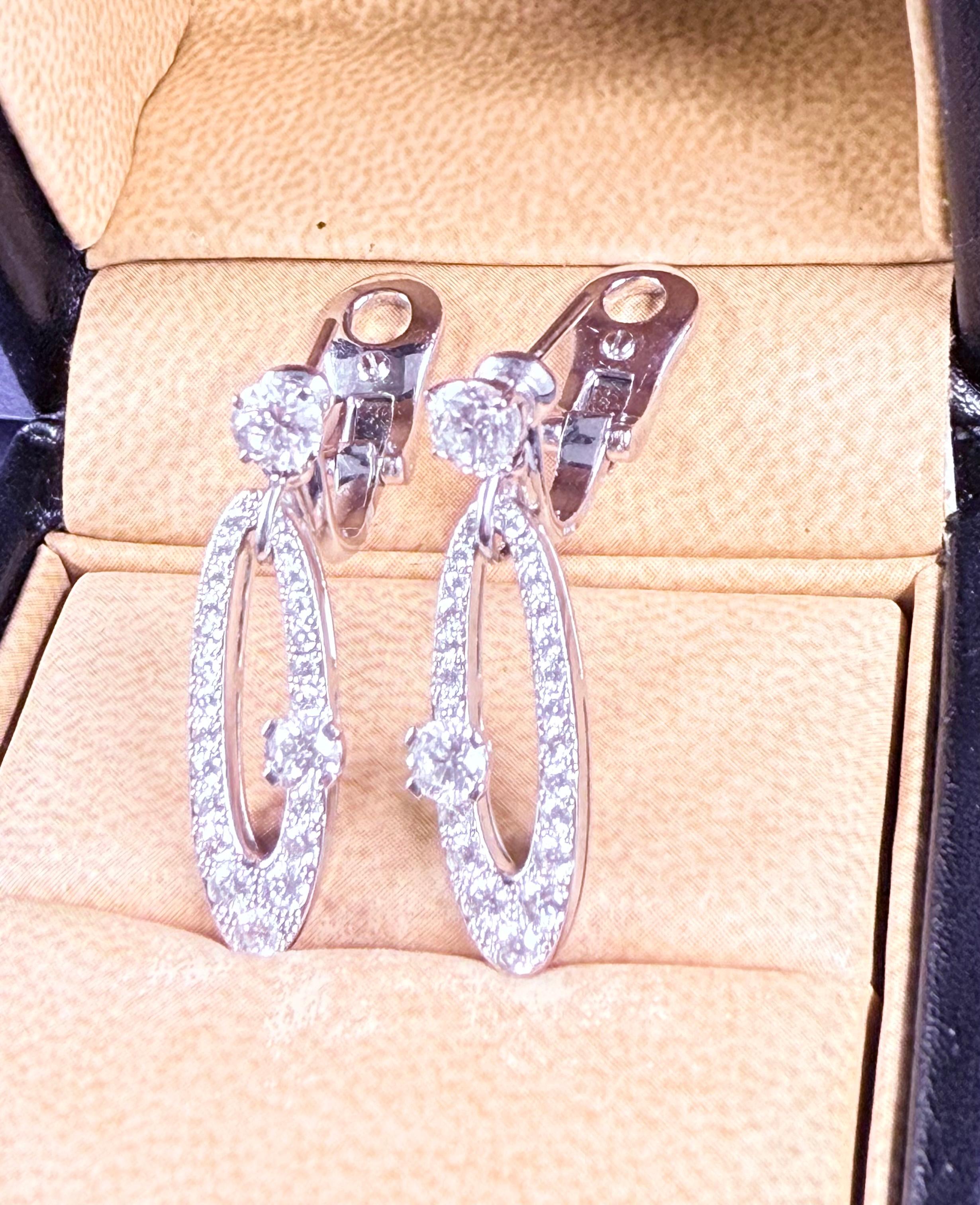 Bvlgari White Gold Elysia Diamond Earrings For Sale 6
