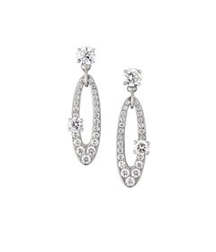Bvlgari White Gold Elysia Diamond Earrings