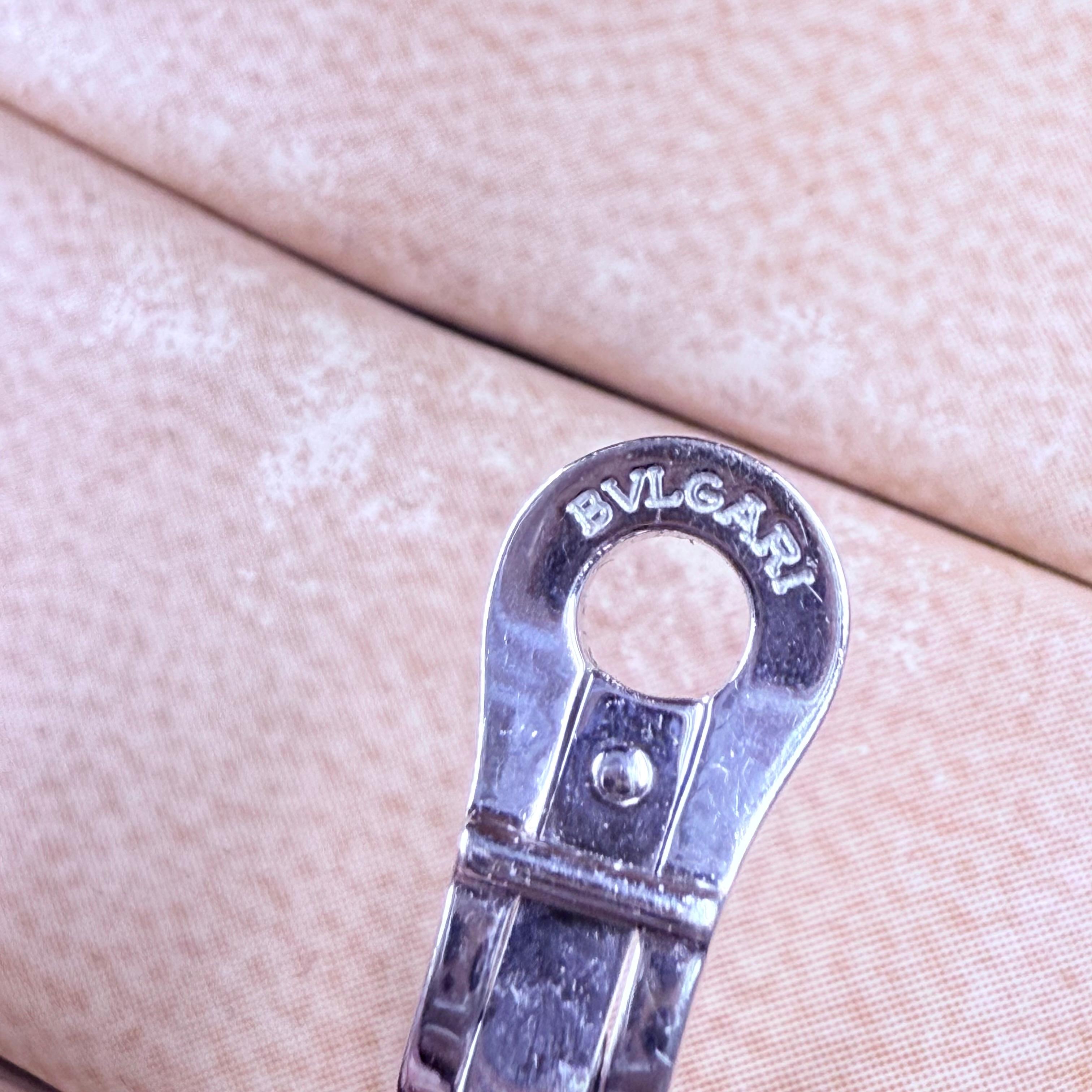 Bvlgari White Gold Elysia Diamond Earrings For Sale 3