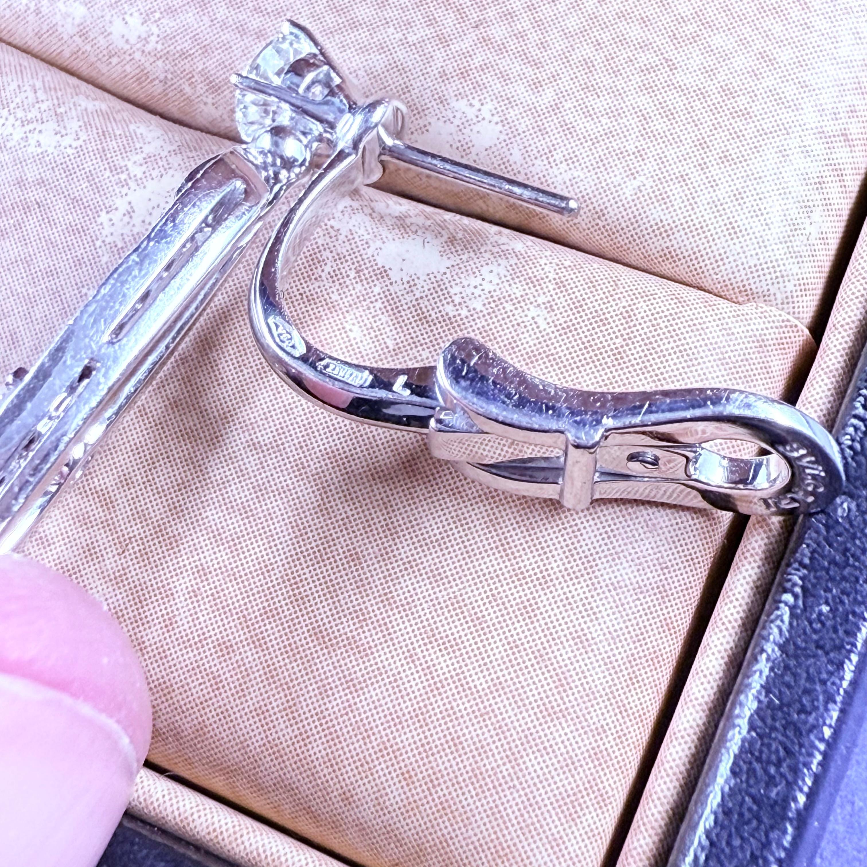 Bvlgari White Gold Elysia Diamond Earrings For Sale 4