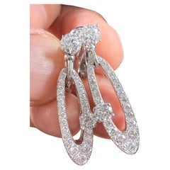 Bvlgari Boucles d'oreilles Elysia en or blanc et diamants