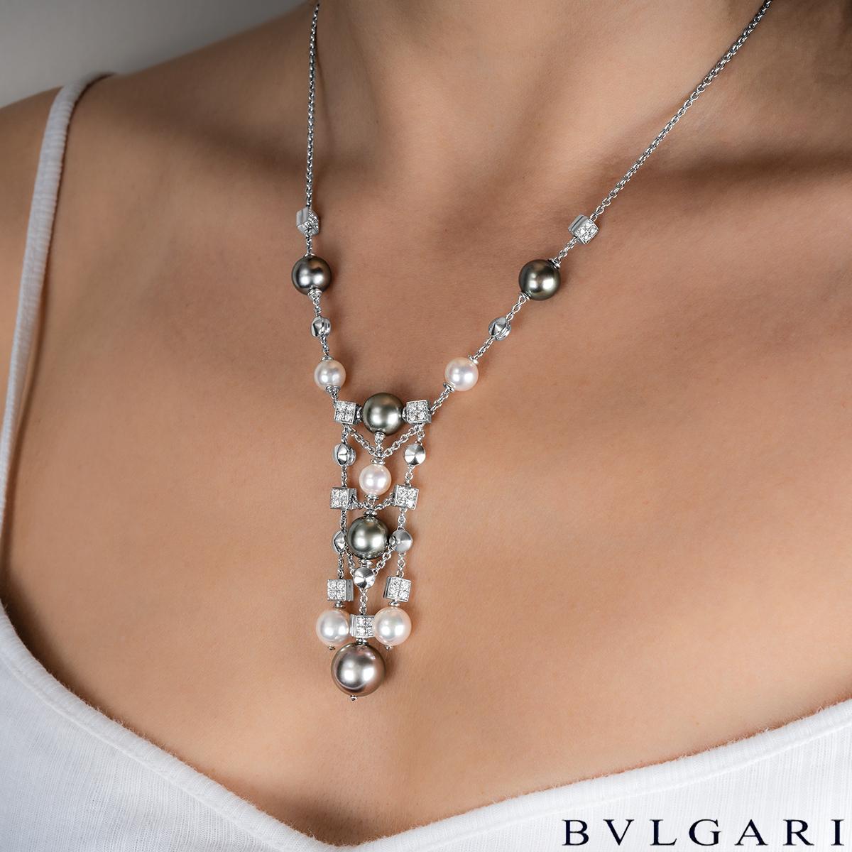 bvlgari white gold necklace