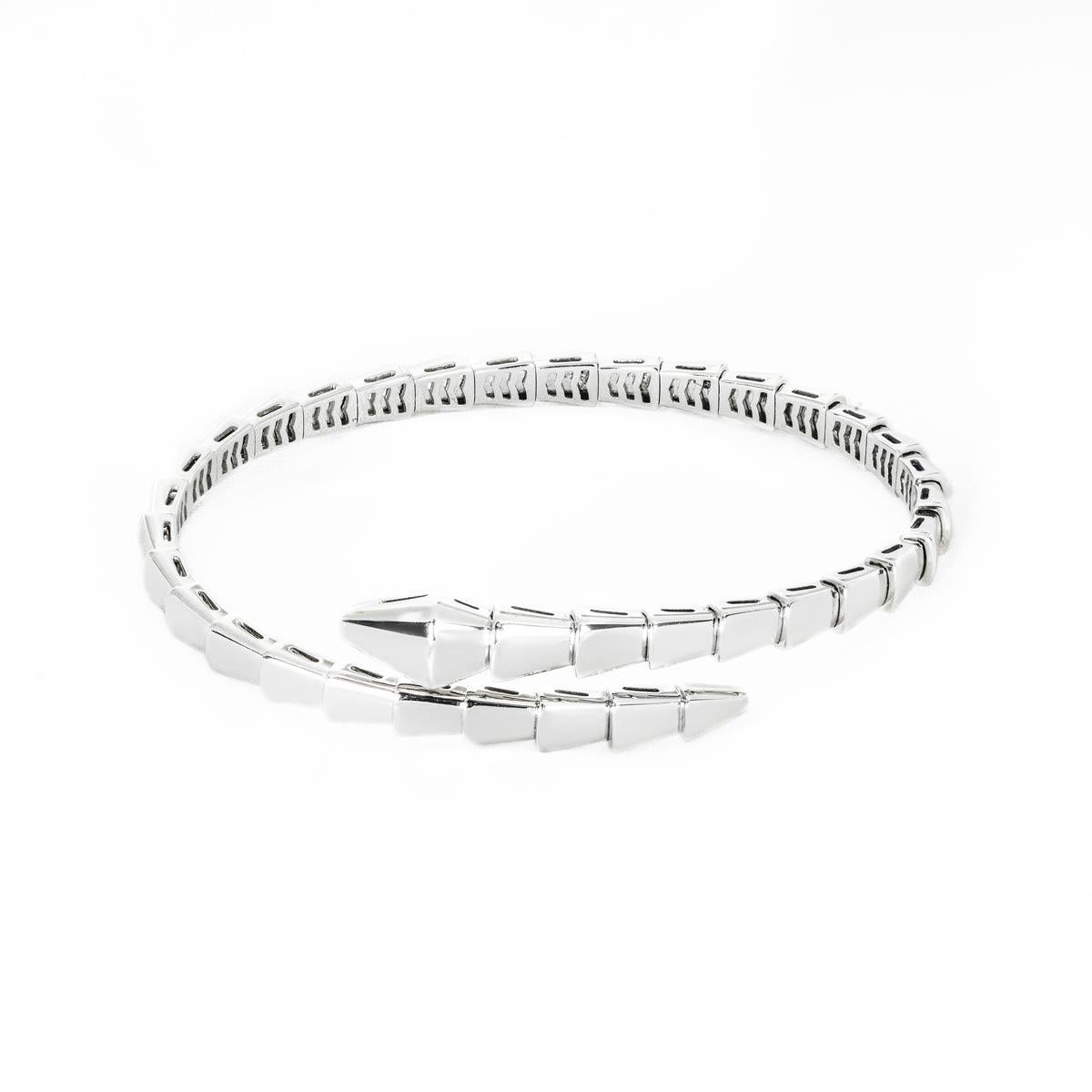 Bvlgari White Gold Serpenti Viper Bracelet 359405 In Excellent Condition In Mayfair, London, London