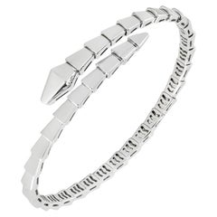 Bvlgari White Gold Serpenti Viper Bracelet 359405