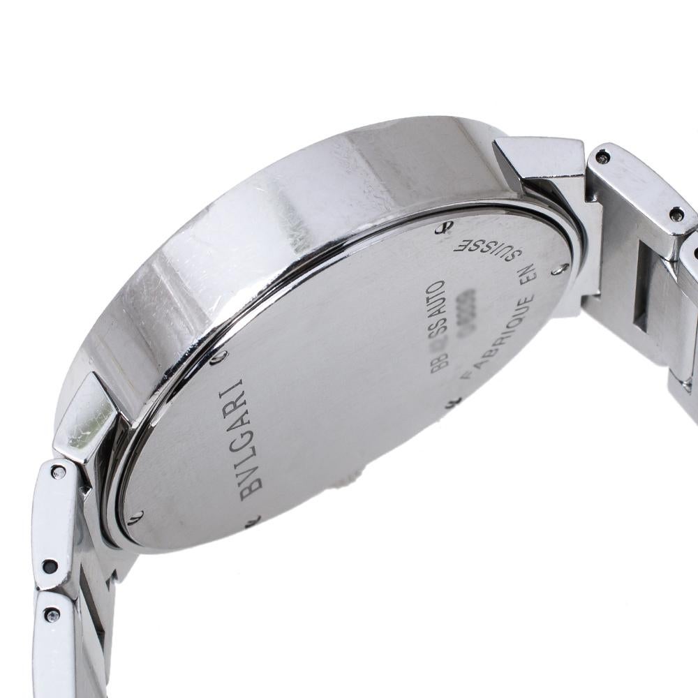 Bvlgari White Stainless Steel Bvlgari BB42WSSD 101381 Men's Wristwatch 42 mm 3