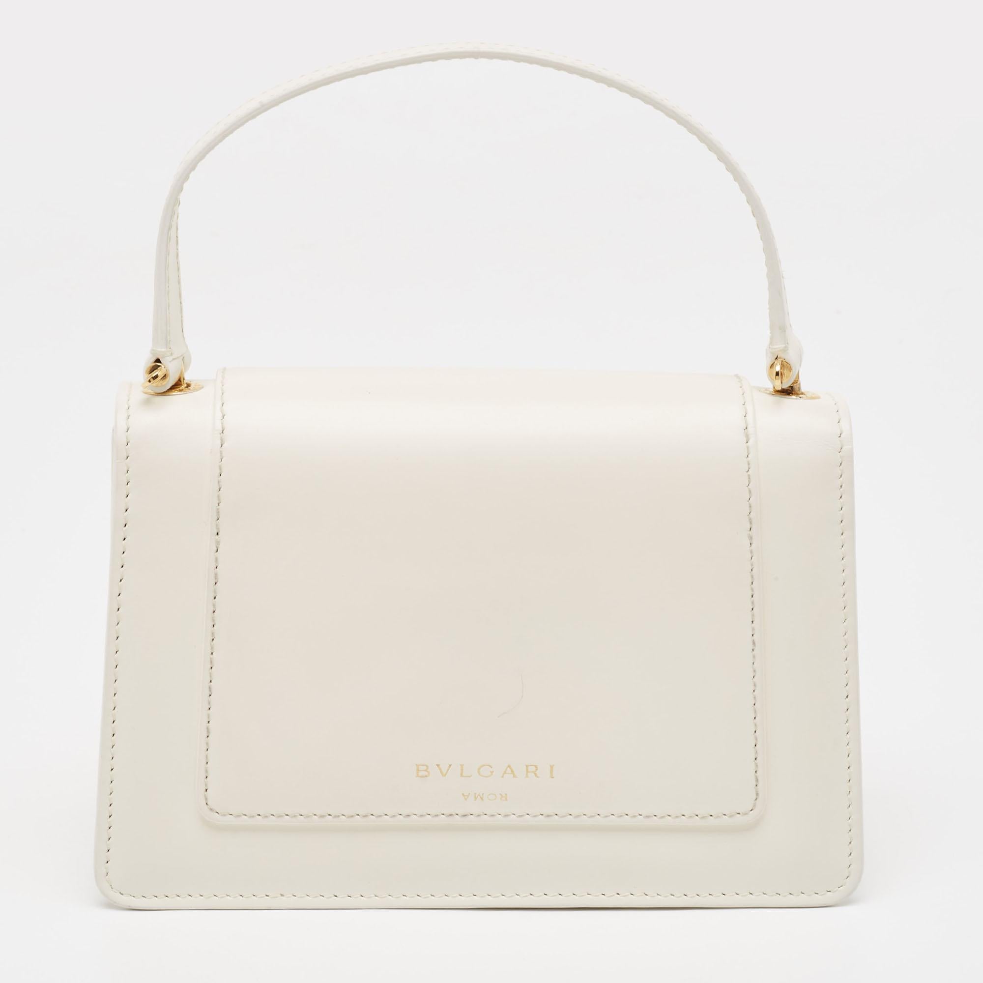 Bvlgari x Alexander Wang White Leather Serpenti Belt Bag 8