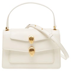 Used Bvlgari x Alexander Wang White Leather Serpenti Belt Bag