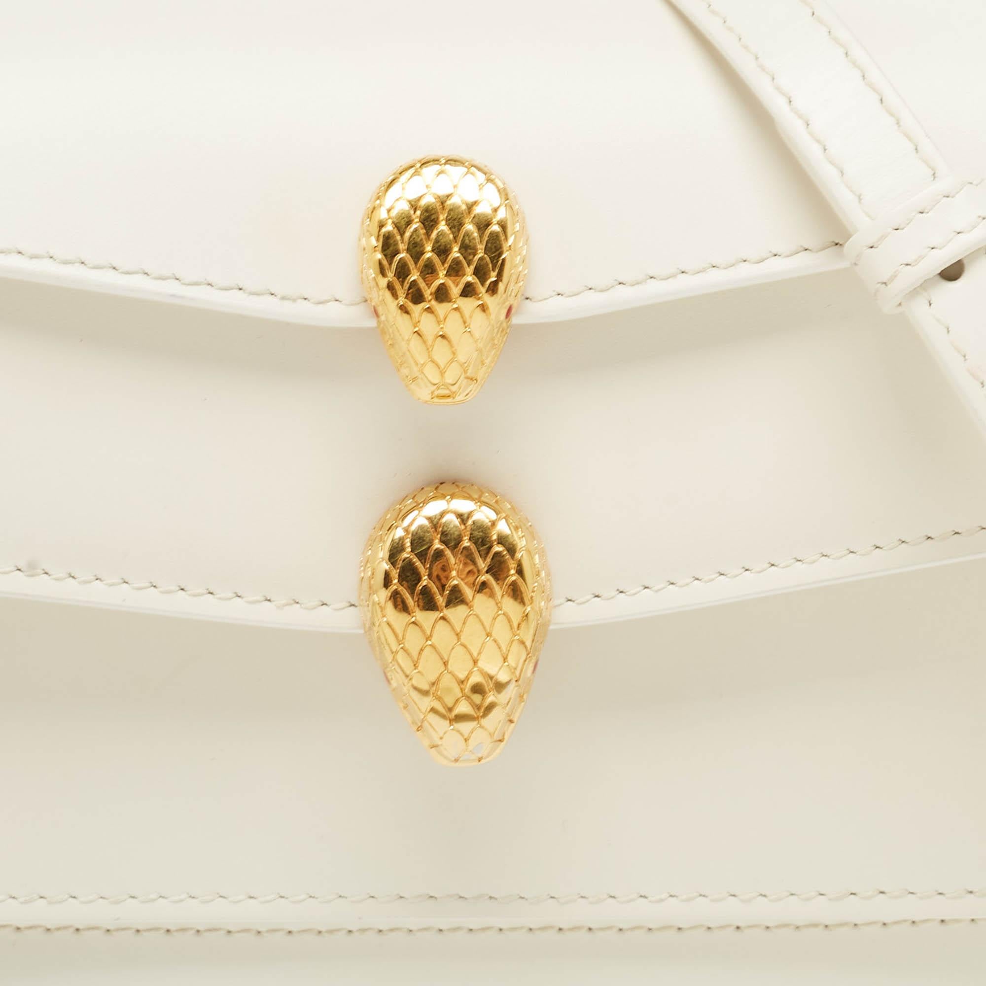 Women's Bvlgari X Alexander Wang White Leather Serpenti Forever Belt Bag