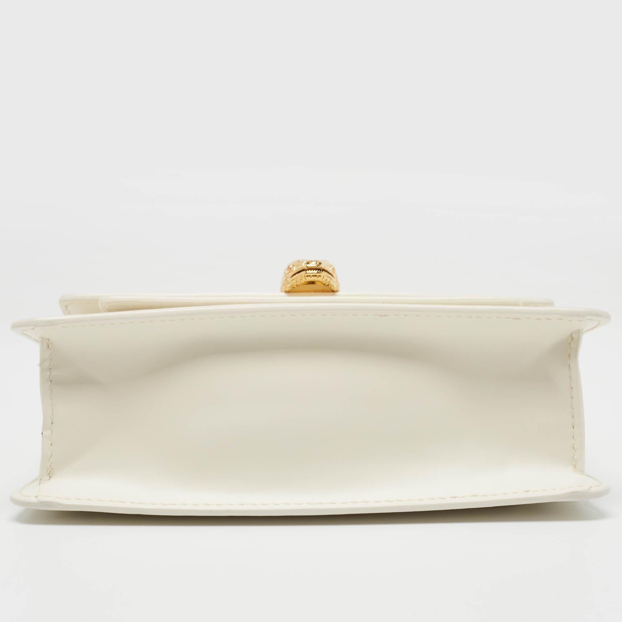Bvlgari X Alexander Wang White Leather Serpenti Forever Belt Bag 1
