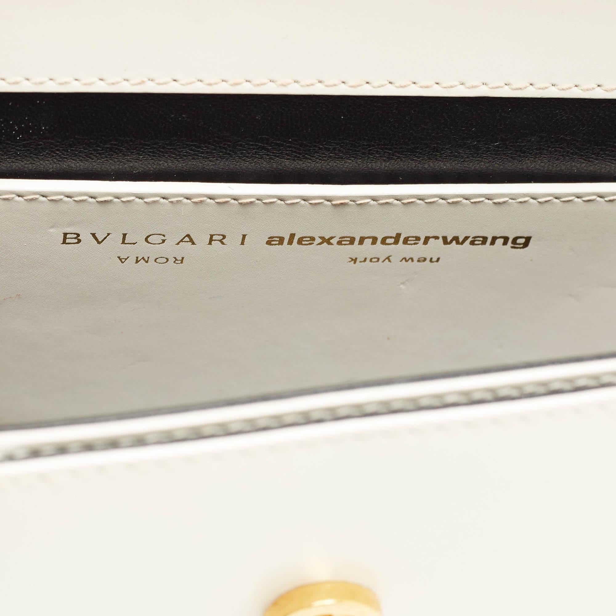 Bvlgari X Alexander Wang White Leather Serpenti Forever Belt Bag 3