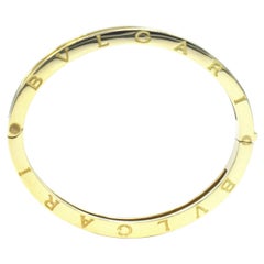 Bvlgari Yellow Gold B.Zero1 18 Karat Bangle Bracelet
