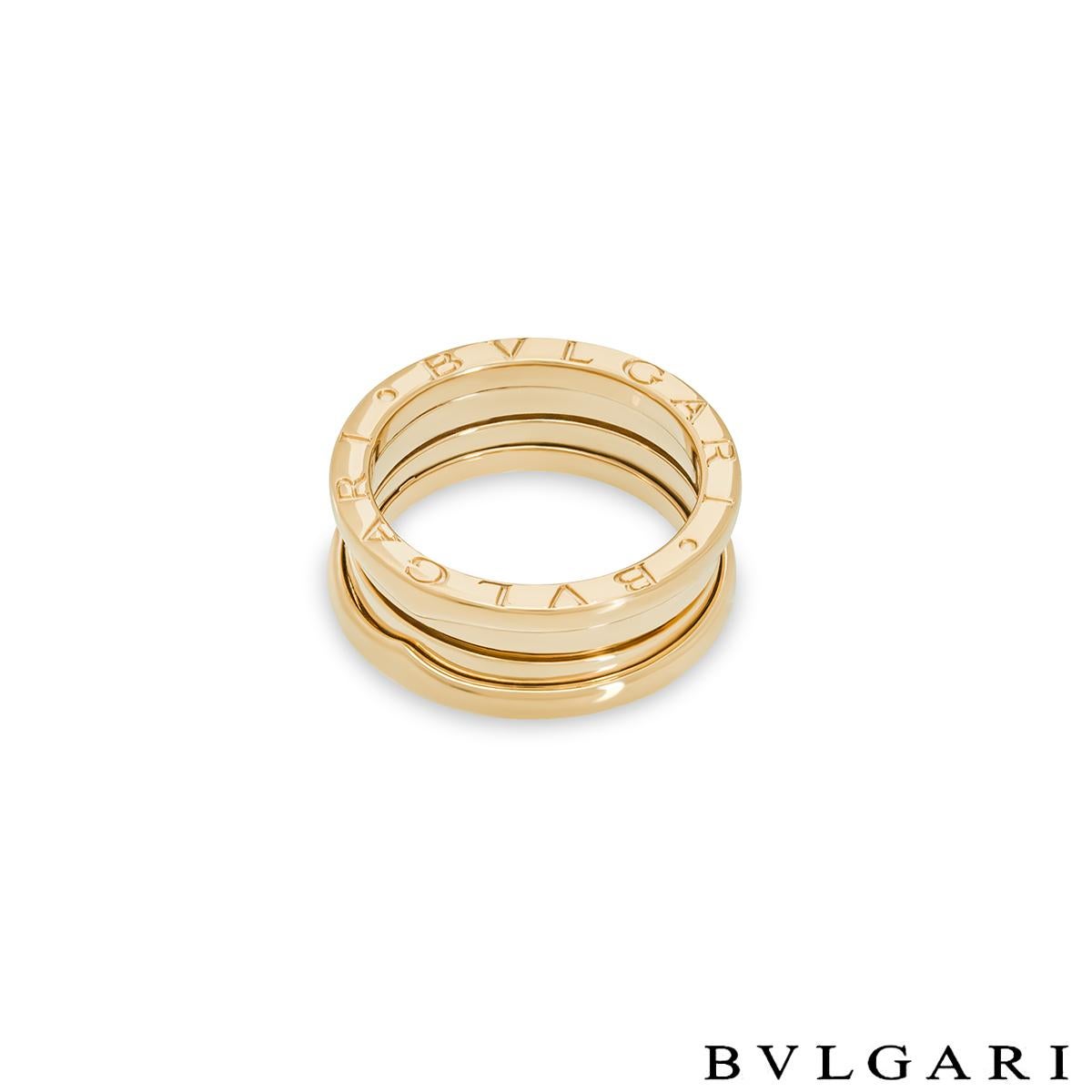 Women's or Men's Bvlgari Yellow Gold B.Zero1 Ring