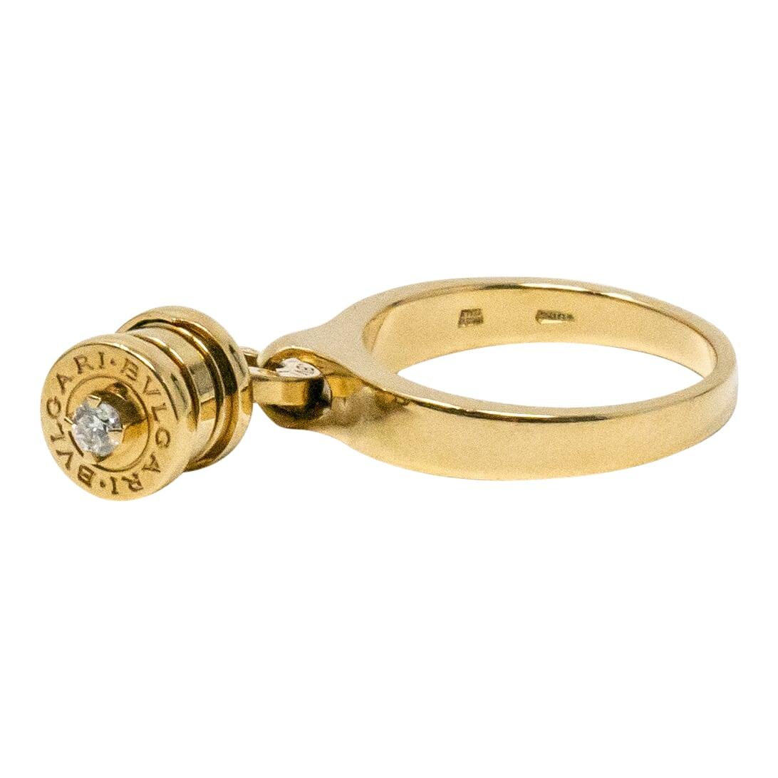 Bvlgari Yellow Gold Diamonds Ring For Sale