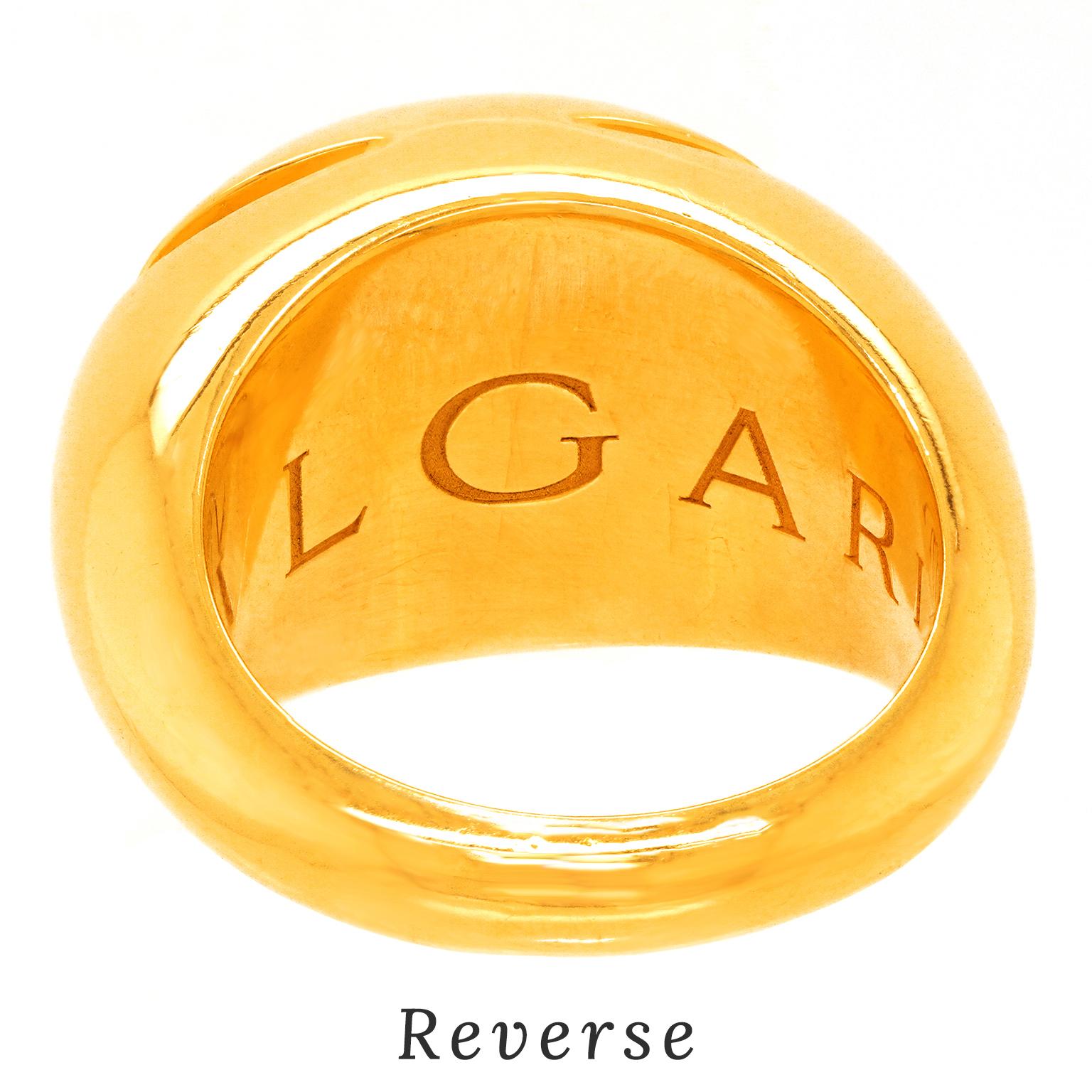 BVLGARI Yellow Gold Ring For Sale 5