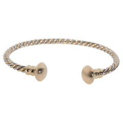 BVLGARI Yellow Gold & Steel  Vintage Torque Bracelet