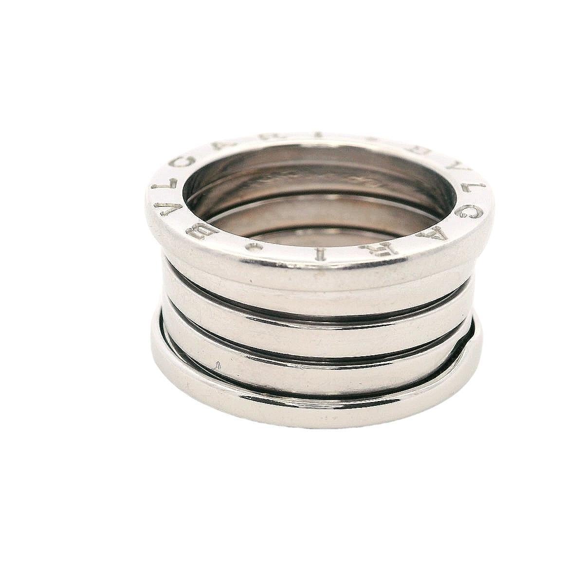 Bvlgari Zero 1 18kt white Gold 4 Band Ring size 53 For Sale 1