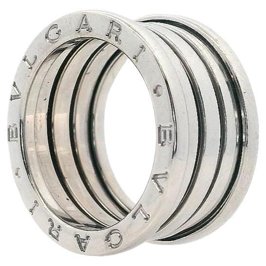 Bvlgari Zero-1 18kt white Gold 4 Band Ring size 53