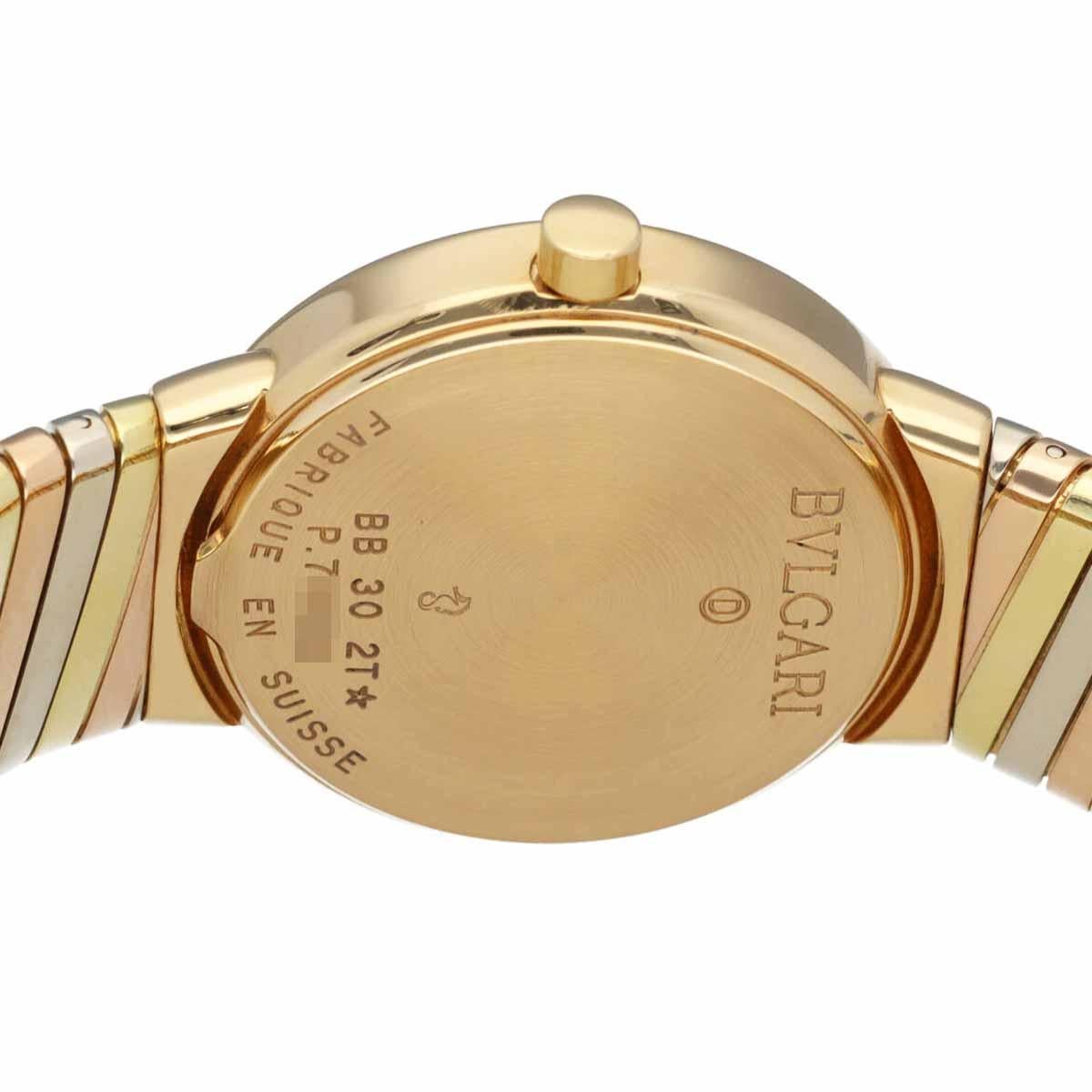 Donna BVLGARI・BVLGARI BB302T Orologio Tubogas 18K YG WG PG 17cm Quarzo in vendita