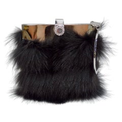 Bvulgari Fox Fur Wristlet Clutch