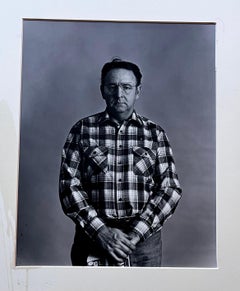 B&W Photograph in the style of Avedon's "In the American West" - Artist Unknown