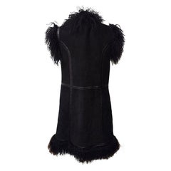 B&W Sheepskin Gilet Size M