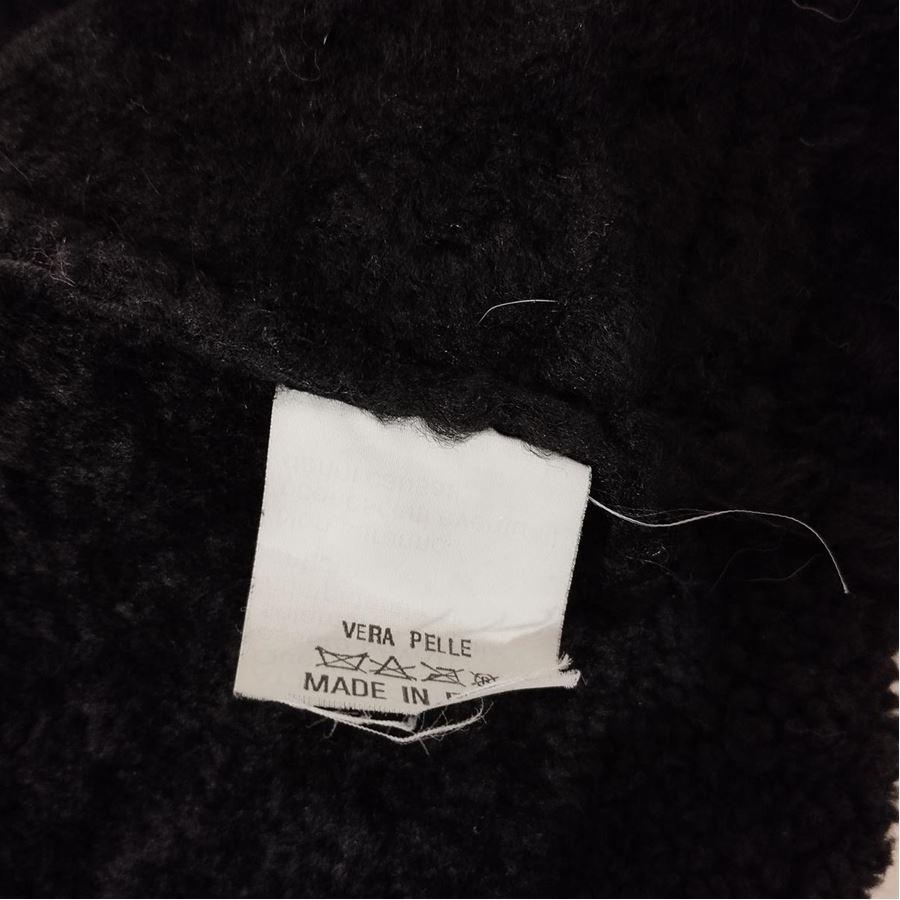 B&W Schafsfellweste Größe M Damen im Angebot