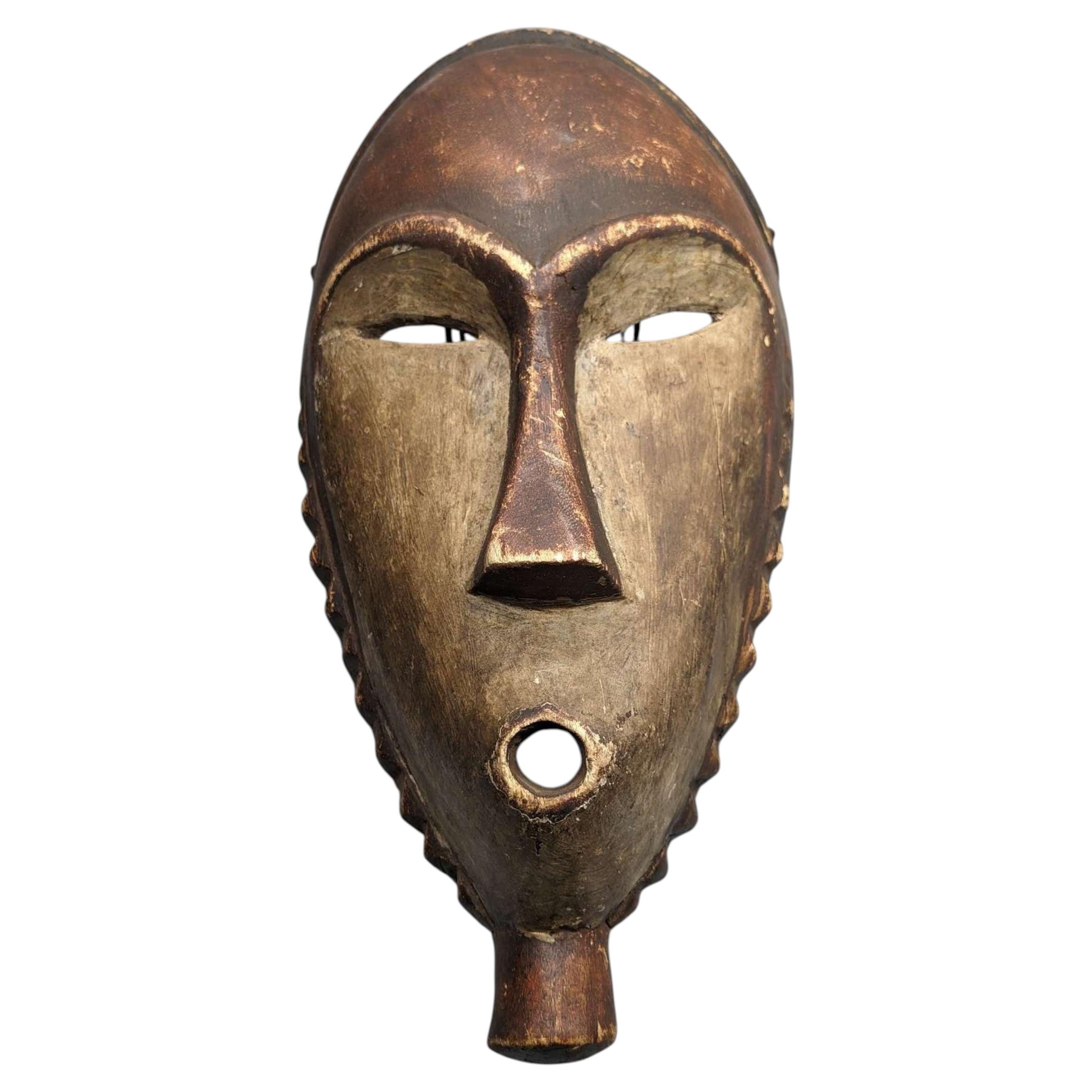 Bwami Society Carved Wooden Mask, Lega People, Congo