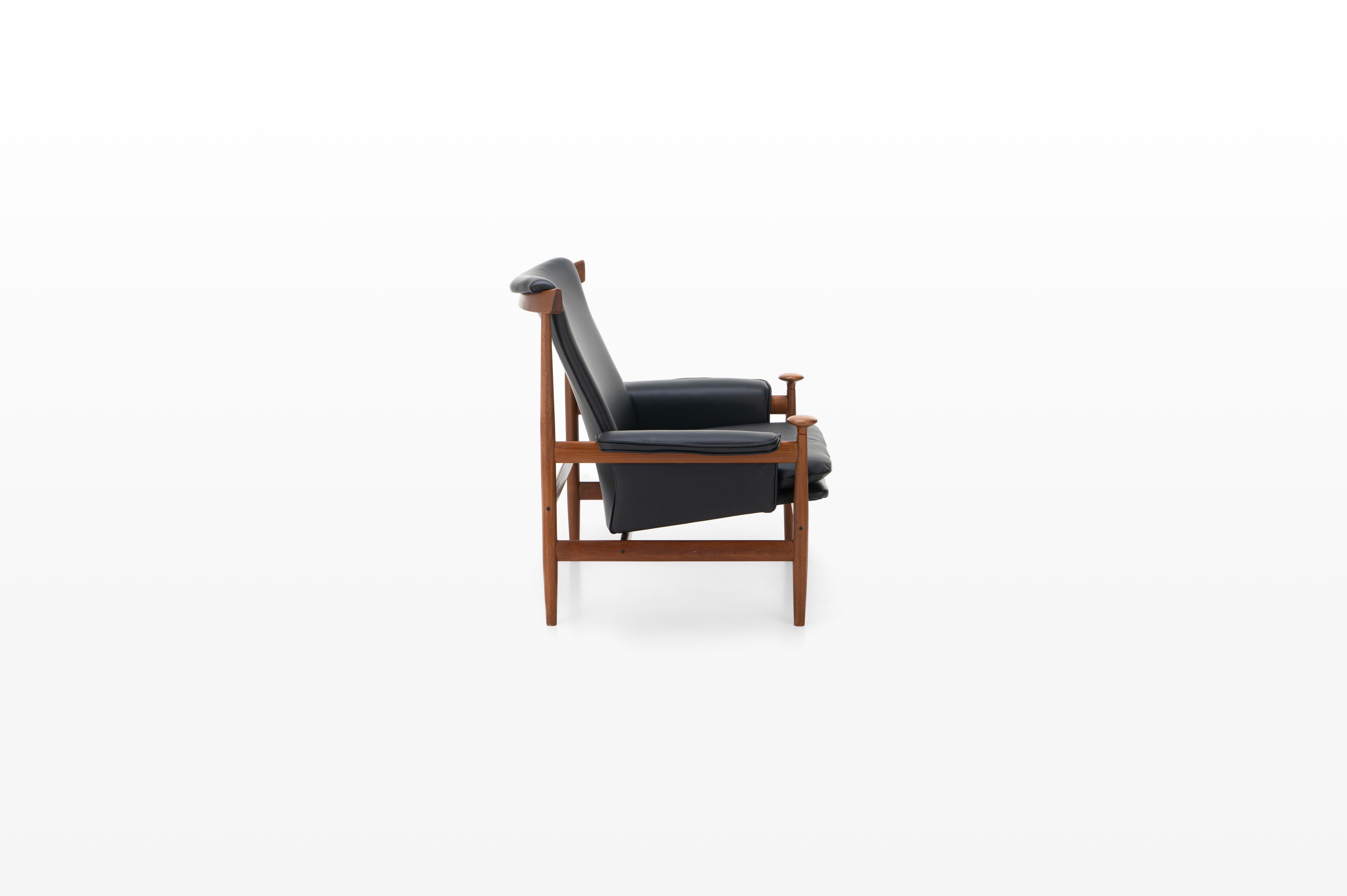 Scandinavian Modern Bwana Lounge Chair by Finn Juhl for France & Son, Denmark, 1960s