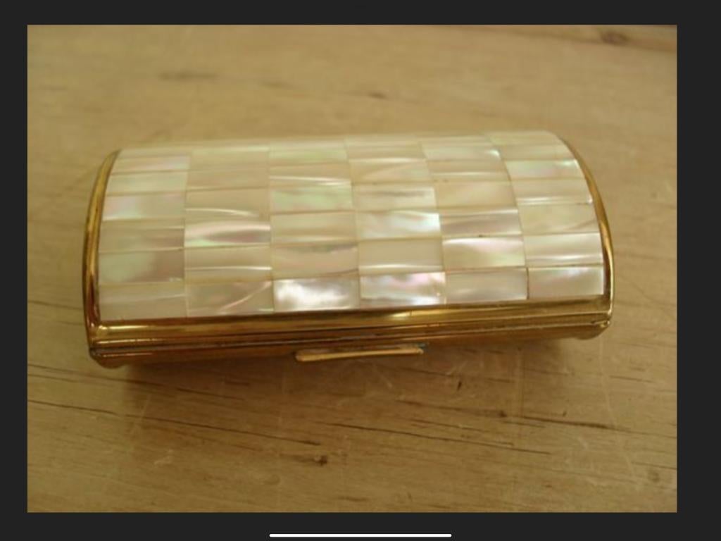 mother of pearl cigarette case