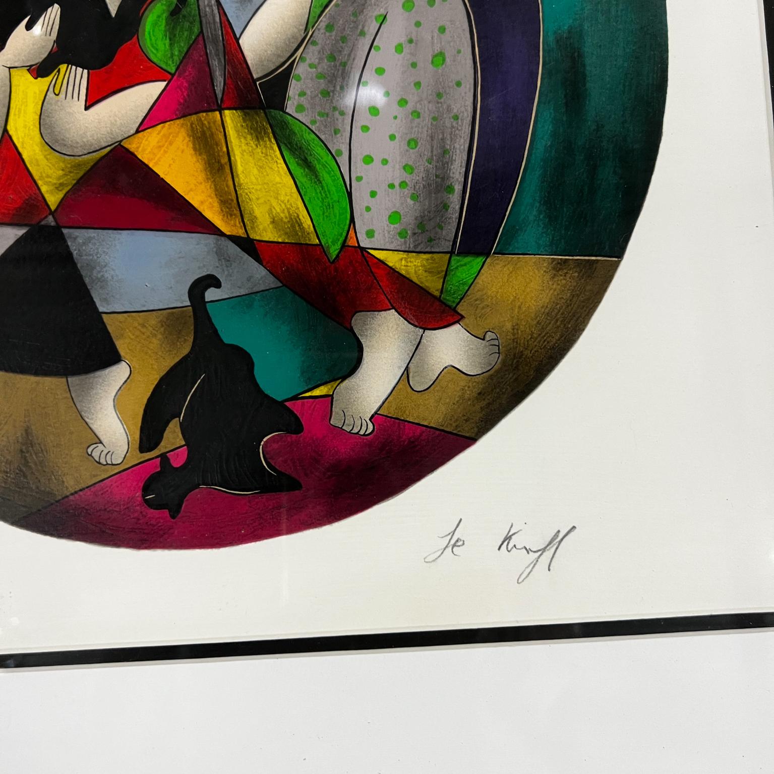 Wood by Artist Linda Le Kinff Les 3 Graces Limited Edition Serigraph Signed