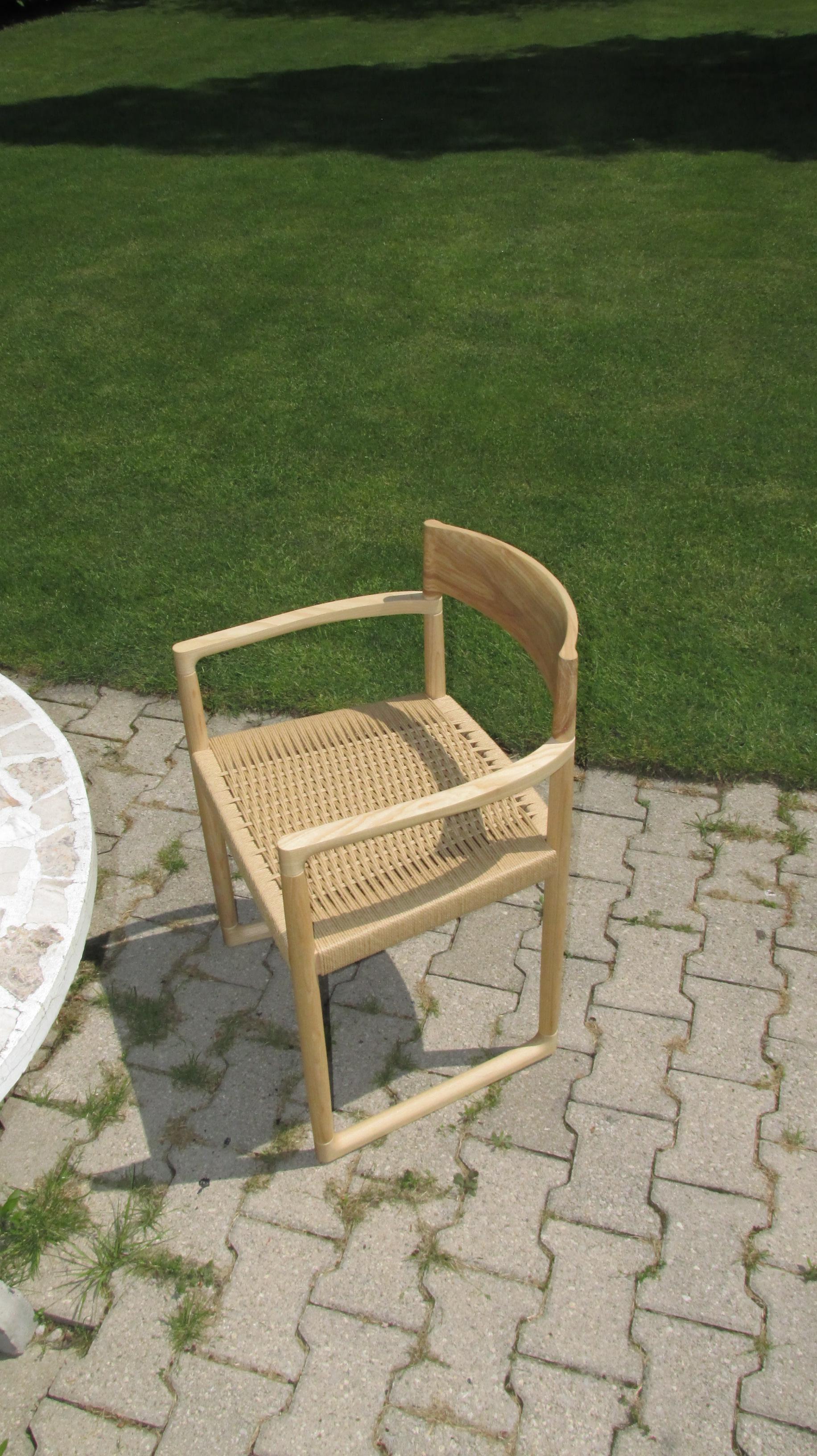 Contemporary By-interiors Sweepy Chair w/ arms For Sale